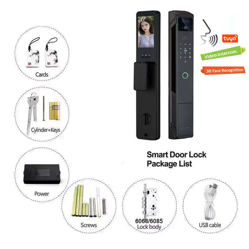 New Product Ideas 2025 Keyless Entry Wifi Digital Lock with Tuya App Smart Lock