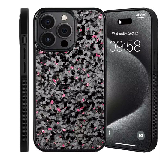 100% Real Forged Carbon Fiber+Tpu Phone Case for Iphone 16/16Pro Max/16Plus/16 Carbon Case/15Pro and 14Pro Max/12Pro/11/13