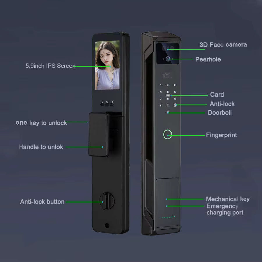 New Product Ideas 2025 Keyless Entry Wifi Digital Lock with Tuya App Smart Lock